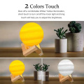 16 Colors LED Night Light 3D Printing Moon Night Lamp Rechargeable Color Change Touch Moon Lamp Kids Gift For Home Decoration